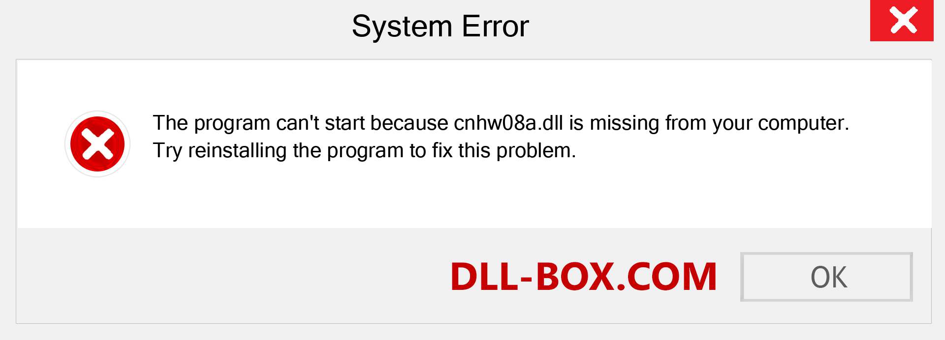  cnhw08a.dll file is missing?. Download for Windows 7, 8, 10 - Fix  cnhw08a dll Missing Error on Windows, photos, images